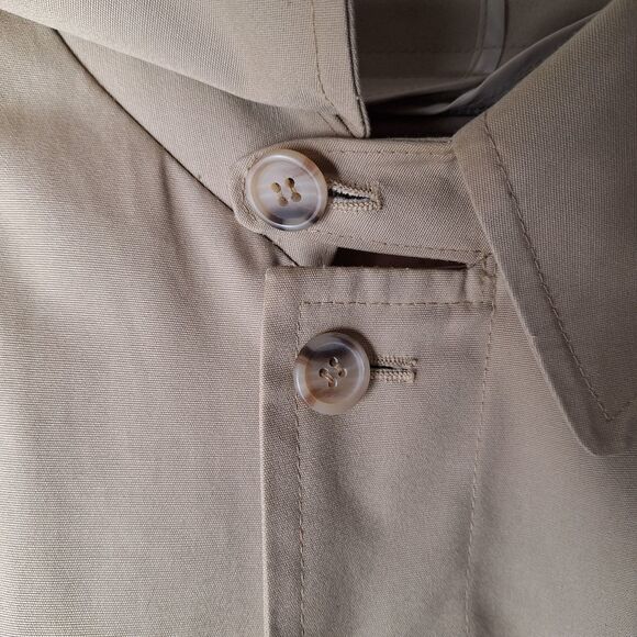 Misty Harbor Vintage Water Resistant Removable Faux Fur Lining Trench‎ Coat 42R - Picture 4 of 16